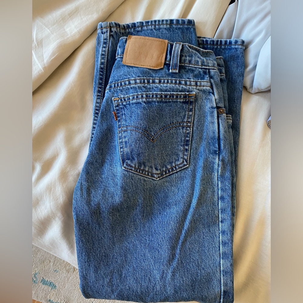 Vintage Levis 550 Student Fit Orange Tab